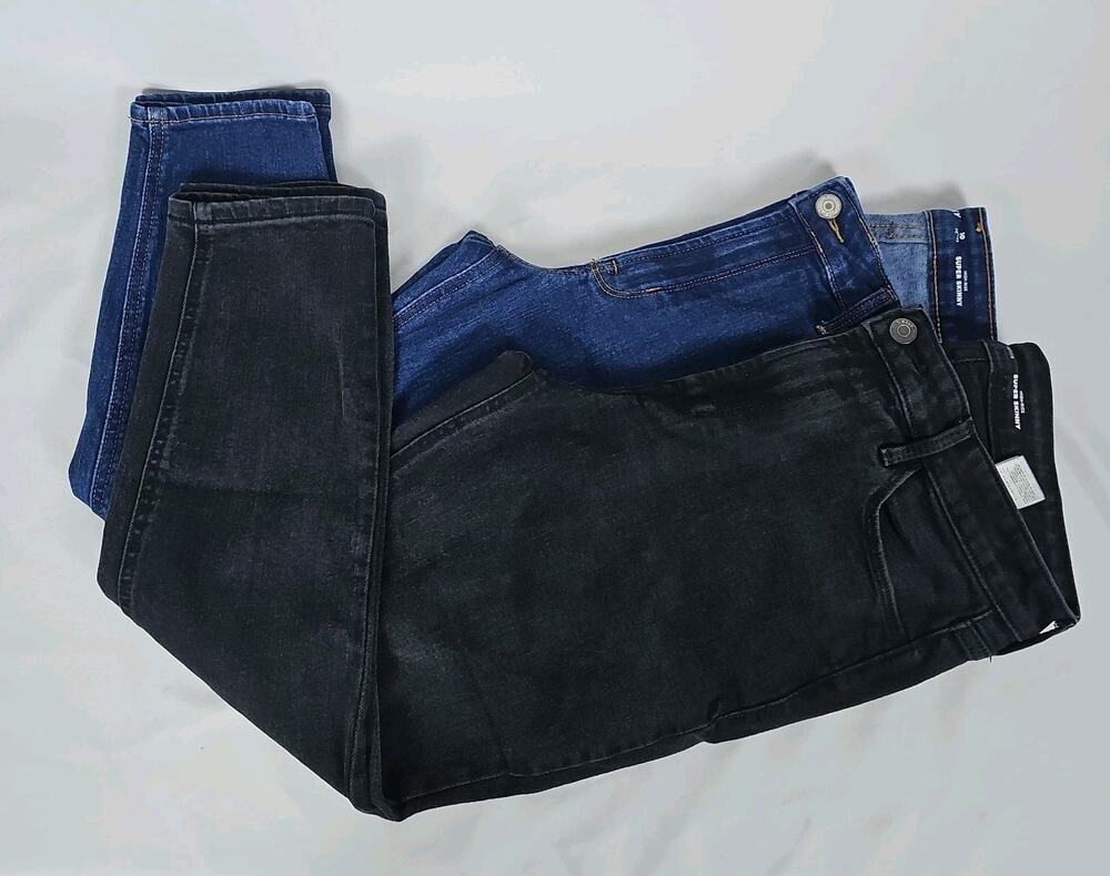 Old Navy Women’s High-Rise Super-Skinny 2-Pack Denim Jeans, Stretchy, Size: 10P
